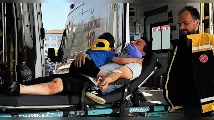 İnegöl'de trafik kazası: Baba ve 2 çocuğu yaralandı