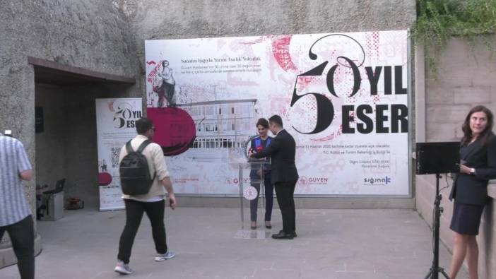 Güven Hastanesi'nden 50. yıl sergisi: 2. TBMM Sığınağı'nda sanat ve tarih buluştu