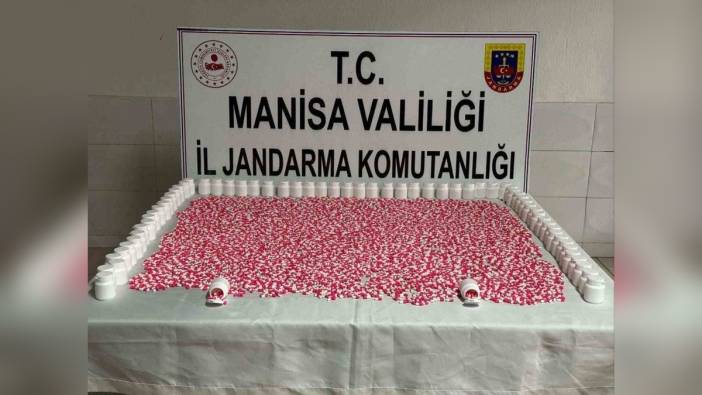 Soma'da uyuşturucu operasyonu: 7 bin 95 adet hap ele geçirildi