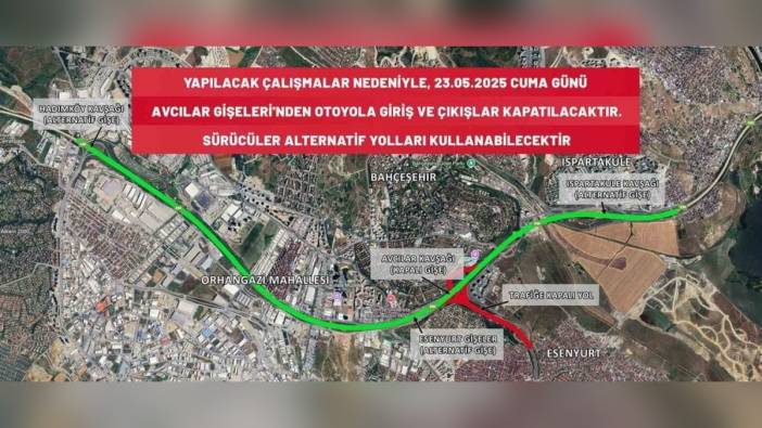 Avrupa Otoyolu Avcılar gişeleri kapatıldı