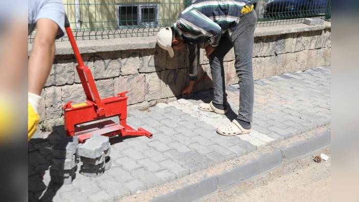Melikgazi Belediyesi'nden 10 bin metrekarelik parke çalışması