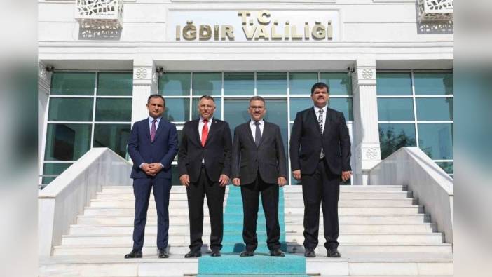 Iğdır Üniversitesi Rektörü Gürel, Vali Turan'ı ziyaret etti