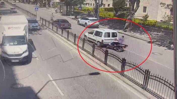 Amasya'da trafik kazası: Motosikletli yaralandı