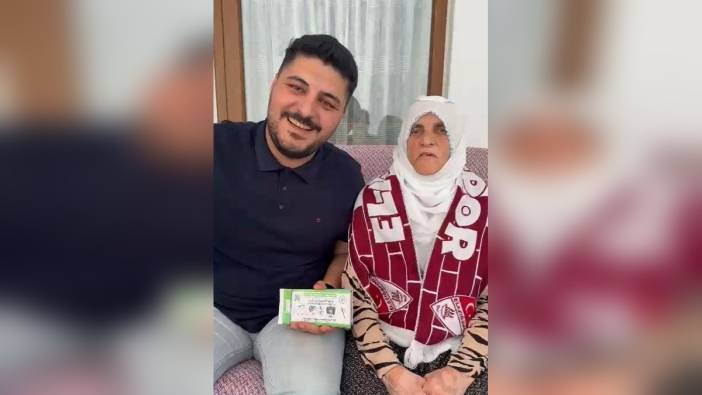 Elazığsporlu Muhsine nine'den anlamlı jest: 350 bilet alıp taraftarlara dağıttı