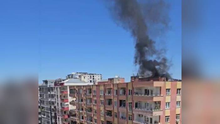 Mardin'de çatı katı yangını söndürüldü