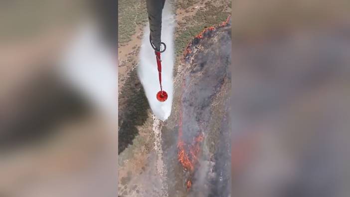 Foça'da orman yangını: Havadan ve karadan müdahale sürüyor