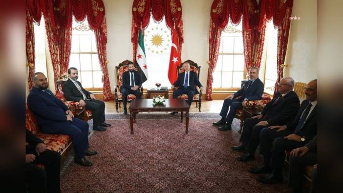 Erdoğan ve Şara, Dolmabahçe’de görüştü