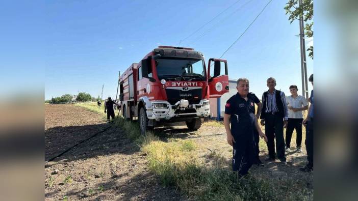 Adıyaman'da ekili alan yangını söndürüldü