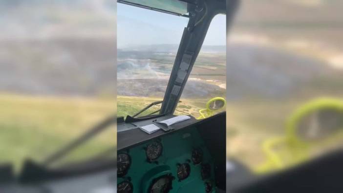 Foça'da orman yangını: Söndürme çalışmaları sürüyor