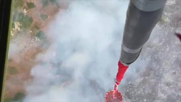 Urla'da orman yangınına müdahale sürüyor