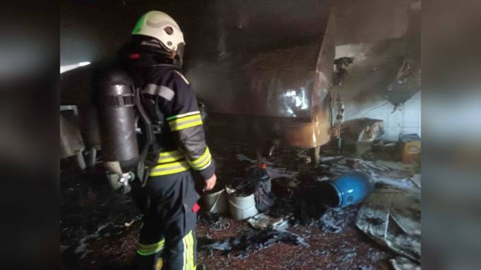 Erzurum'da toptancılar sitesinde yangın paniği