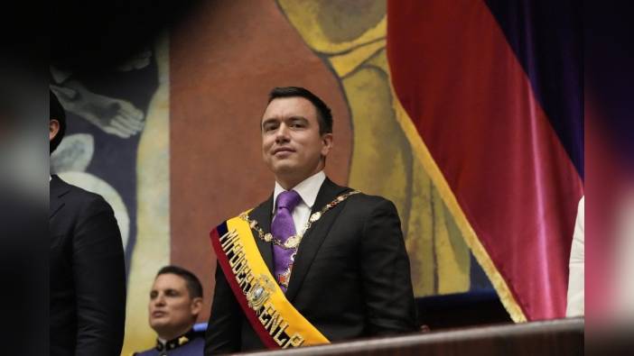 Daniel Noboa, Ekvador devlet başkanlığı görevine başladı