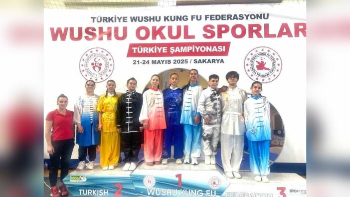 Eskişehirli wushu sporcuları Türkiye Şampiyonası'nda başarıdan başarıya koştu
