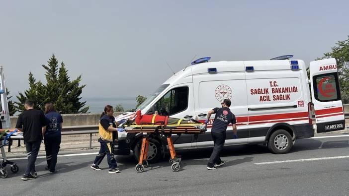 Kocaeli'de TEM Otoyolu'nda kaza: 3 yaralı