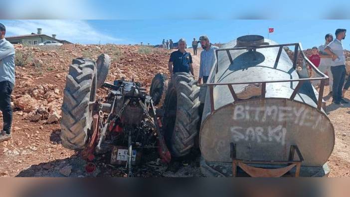 Adıyaman'da traktör kazası: Sürücü ağır yaralandı