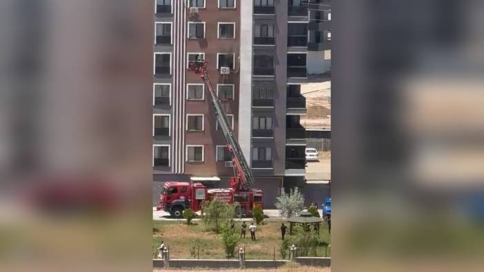 Batman'da 10 katlı binada yangın: Dairede hasar oluştu