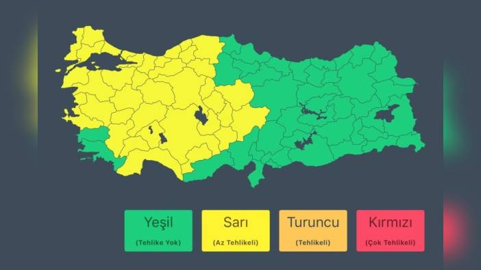 İçişleri Bakanlığı'ndan 38 ile sarı kodlu uyarı: sağanak yağış ve fırtına bekleniyor