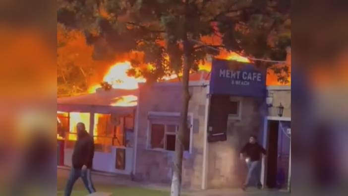 Silivri'de kafede yangın: Yaralanan olmadı