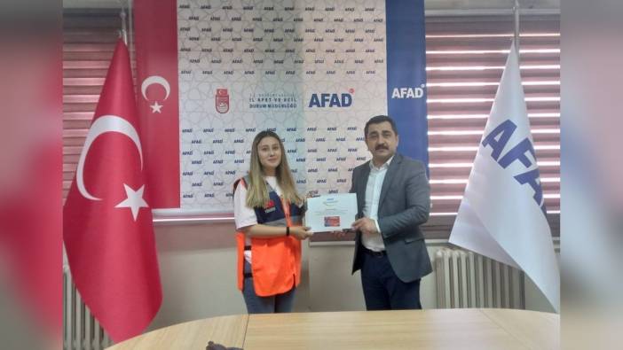 Bayburt'ta 27 yeni AFAD gönüllüsü