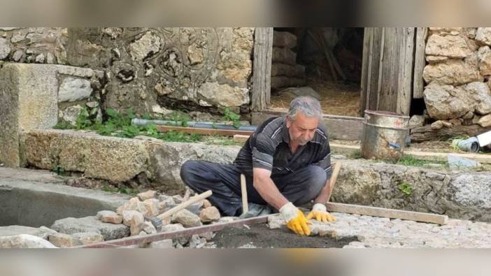 Erzincan'da 45 yıllık taş ustası Mustafa Olgunöz: Ekmeğini taştan çıkarıyor