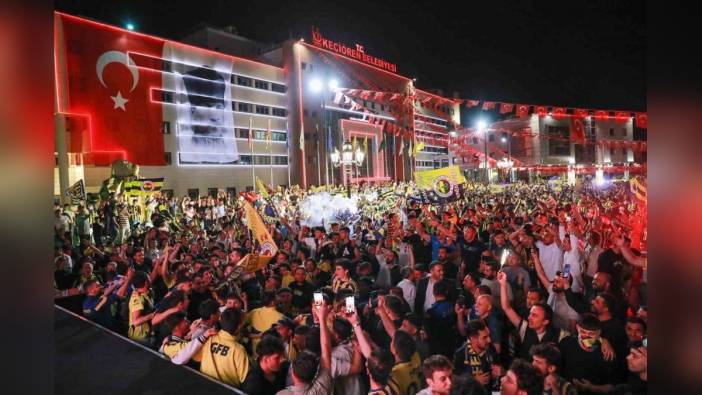 Fenerbahçe Beko'nun EuroLeague zaferi Keçiören'de coşkuyla kutlandı