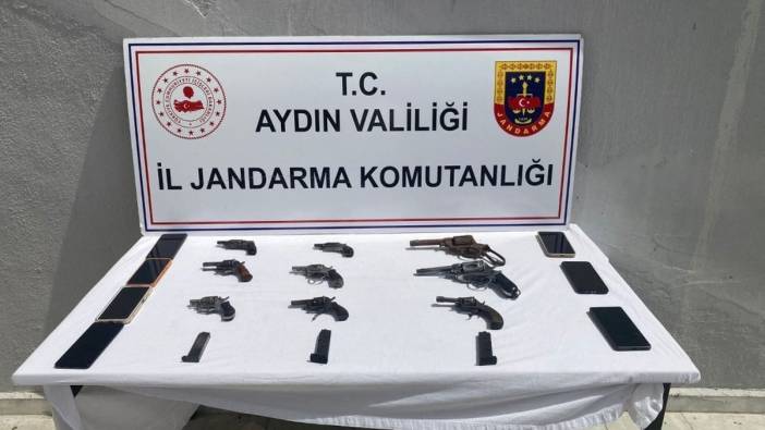Aydın'da silah ticareti operasyonu: 9 tabanca ele geçirildi