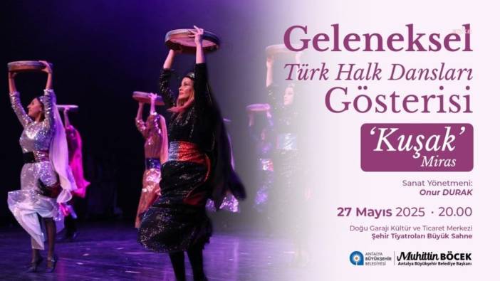 Antalya Büyükşehir Belediyesi Konservatuvarı'ndan 'Kuşak' gösterisi