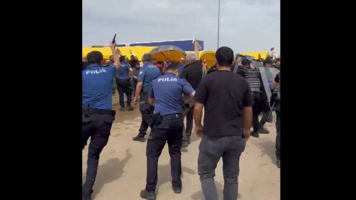 Ankara'da kurban pazarında arbede: 2 polis yaralandı