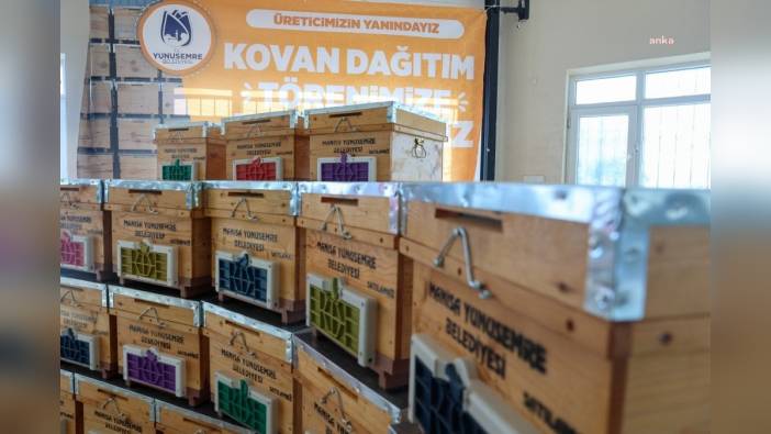 Yunusemre Belediyesi'nden arıcılara kovan desteği