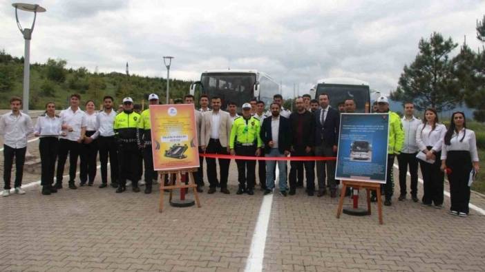 Karabük Üniversitesi'nde yeni sürüş eğitim parkuru açıldı
