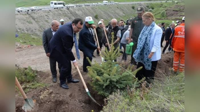 Erzurum'da TBMM'nin 105. yılı anısına 105 bin fidan dikildi