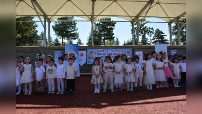 Söğüt'te İpekçi Camii 4-6 Yaş Kur'an Kursu kapanış programı düzenlendi