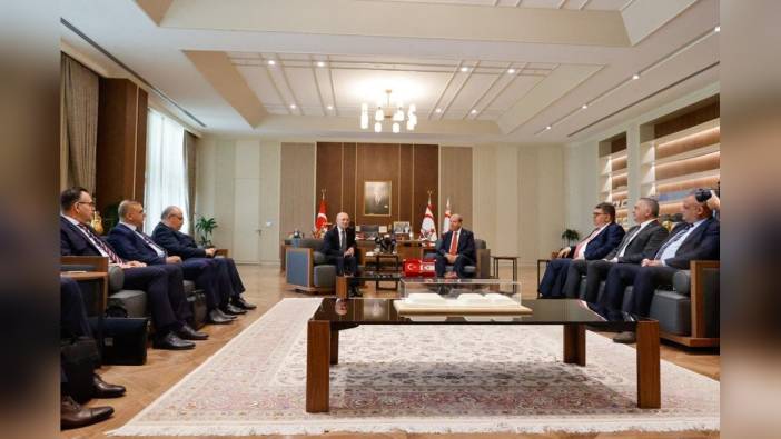 Cumhurbaşkanı Tatar, Hazine ve Maliye Bakanı Şimşek'i kabul etti