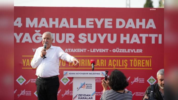 Adana Büyükşehir Belediyesi 4 mahallede yağmur suyu projesini tamamladı