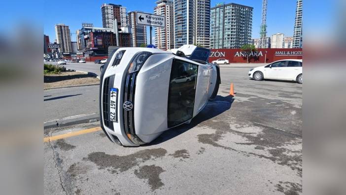 Ankara'da trafik kazası: 2'si bebek 6 kişi yaralandı