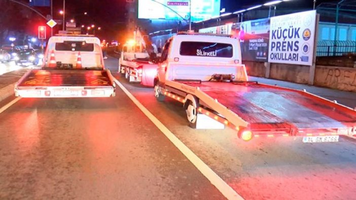 Şehitler için çekicilerle konvoy yaptılar