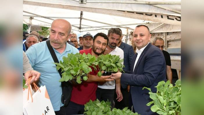 İBB'den Amasya'daki çiftçilere 42 bin fide desteği