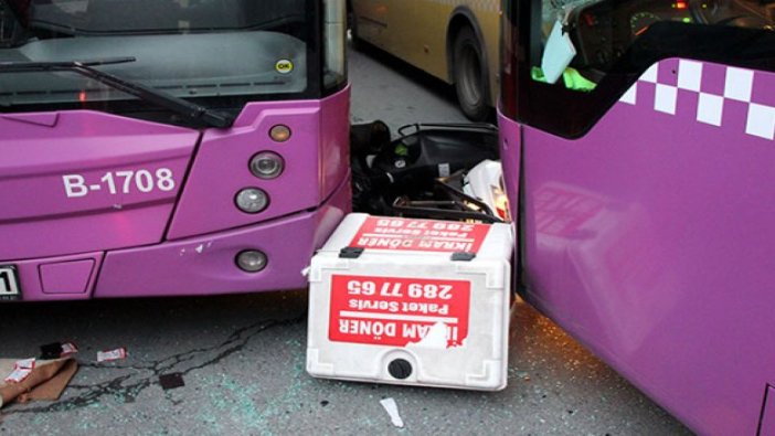 Sarıyer'de halk otobüsleri zincirleme kazaya karıştı: 3 yaralı