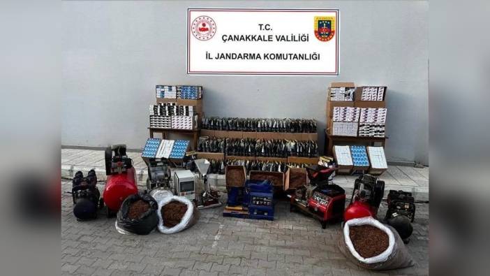 Çanakkale'de 157 kilogram kaçak tütün ele geçirildi