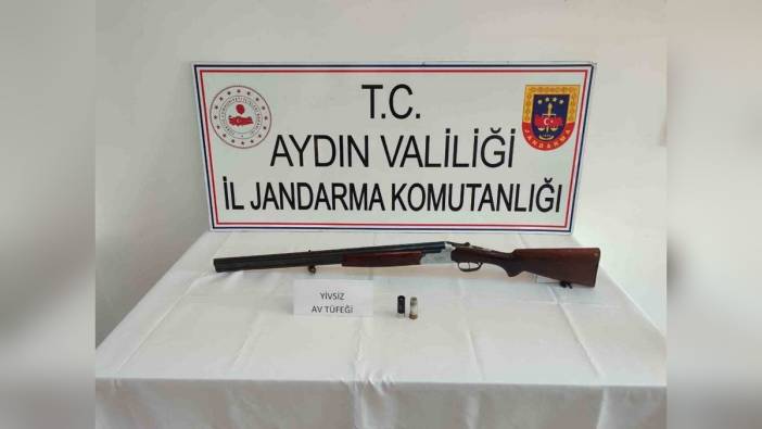 Aydın Karpuzlu'da ruhsatsız av tüfeği ele geçirildi