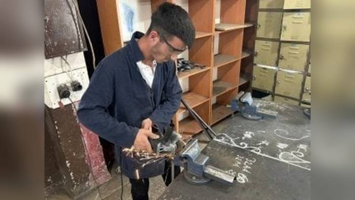 Erbaa Endüstri Meslek Lisesi öğrencileri hurda metalden 50'den fazla oyuncak üretti