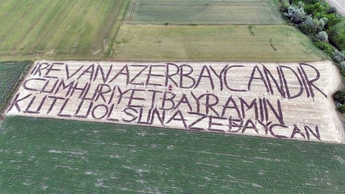 Kırklareli'nde fotoğraf sanatçısından Azerbaycan'a anlamlı kutlama: 'İrevan Azerbaycan'dır'