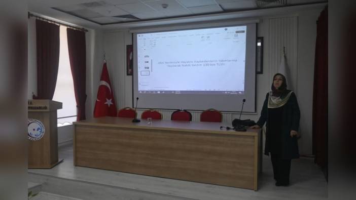 Sivas Gürün'de kamu personeline afet farkındalık eğitimi verildi