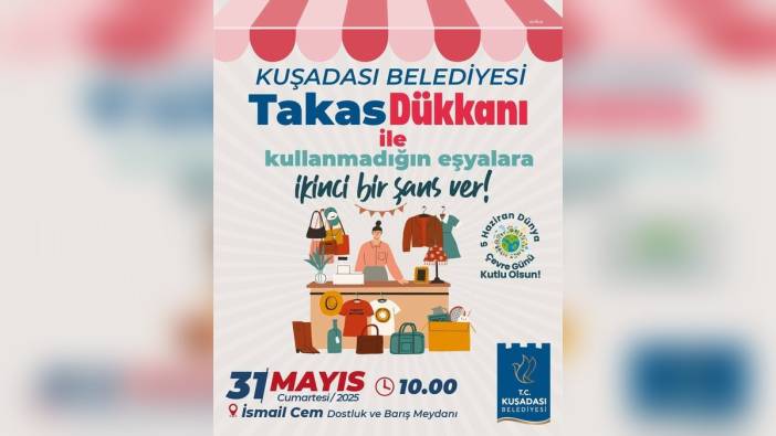 Kuşadası Belediyesi'nden 31 mayıs'ta 'Swap Shop' etkinliği