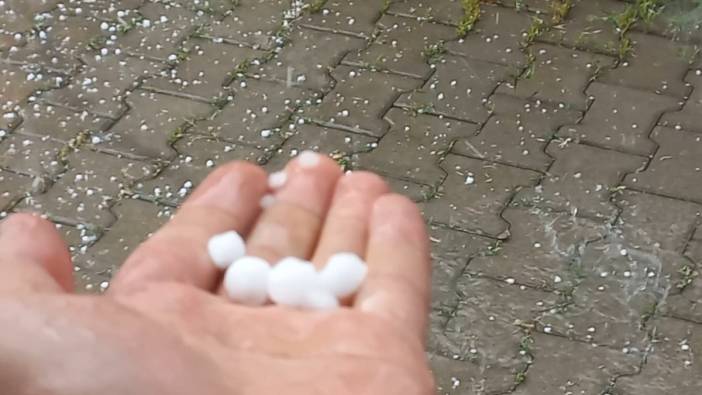 Malatya'da sağanak ve dolu etkili oldu