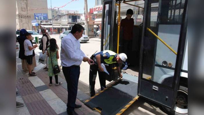 Şanlıurfa'da özel halk otobüsleri denetlendi