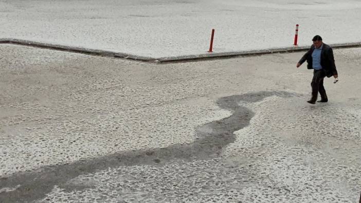 Ardahan'da dolu yağışı etkili oldu