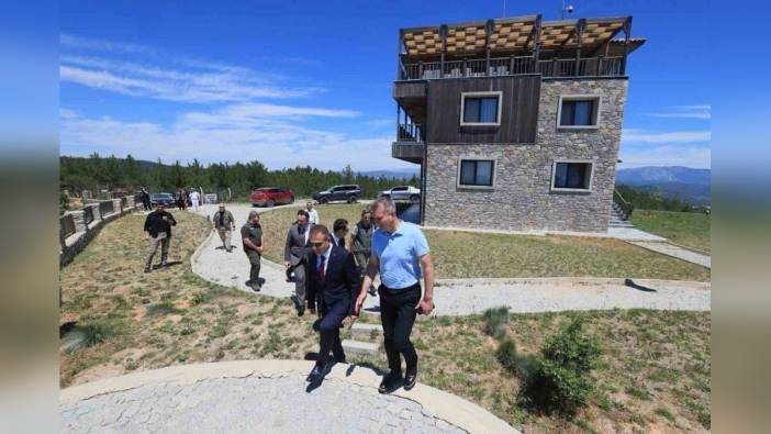 Muğla Valisi Akbıyık'tan Sakartepe Yangın Gözetleme Kulesi'nde inceleme