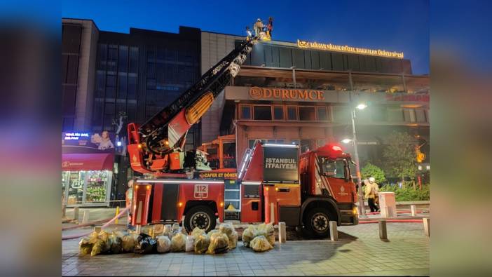 Beşiktaş'ta restoran yangını söndürüldü