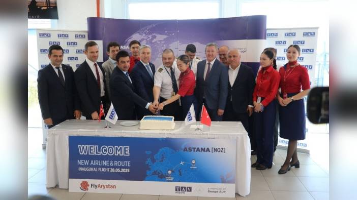 Gazipaşa-Alanya Havalimanı'na Astana'dan ilk uçuş